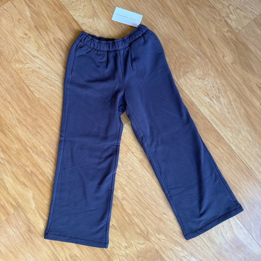 Simone Biles Athleta Girl All Day Wide Leg Pants • Twilight (size S/7 small) NWT